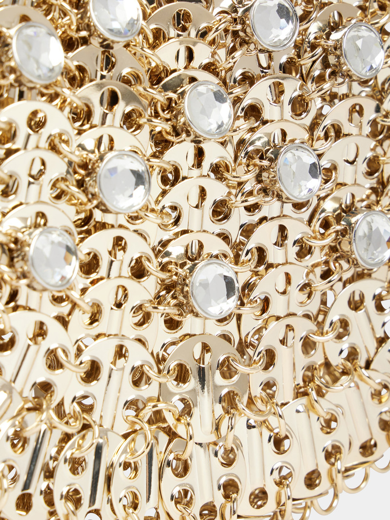 GOLD AND RHINESTONE 1969 MOON BAG 4