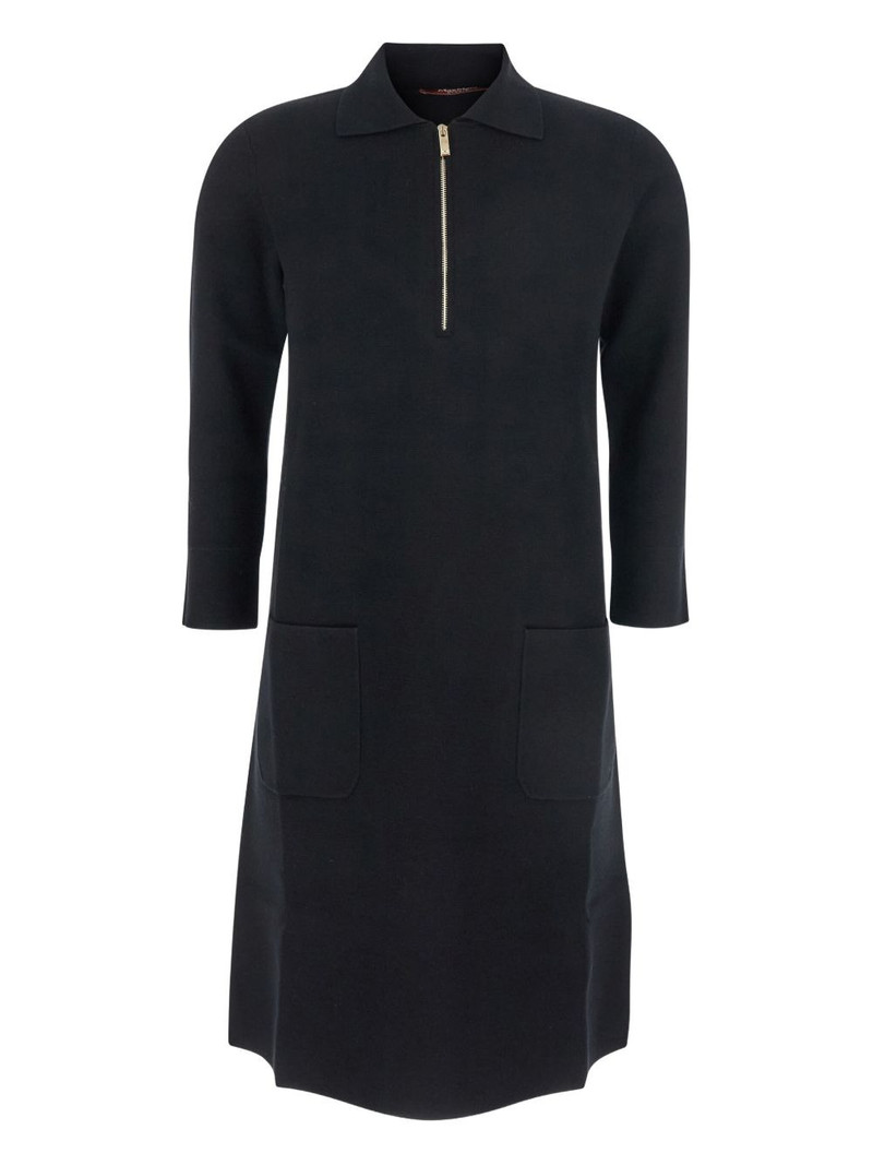 Ere half-zip fastening dress 1