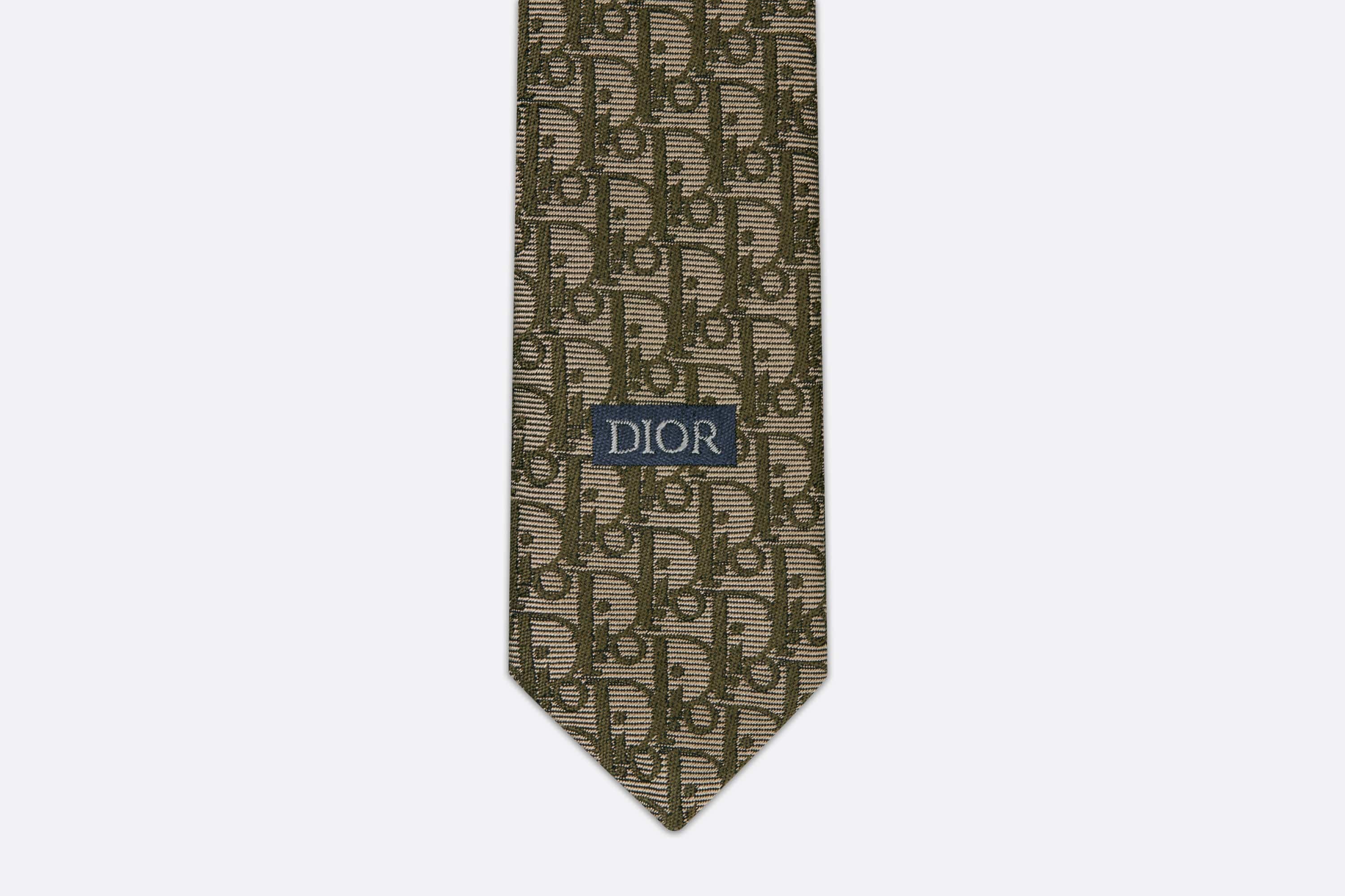 Striped Dior Oblique Tie - 3