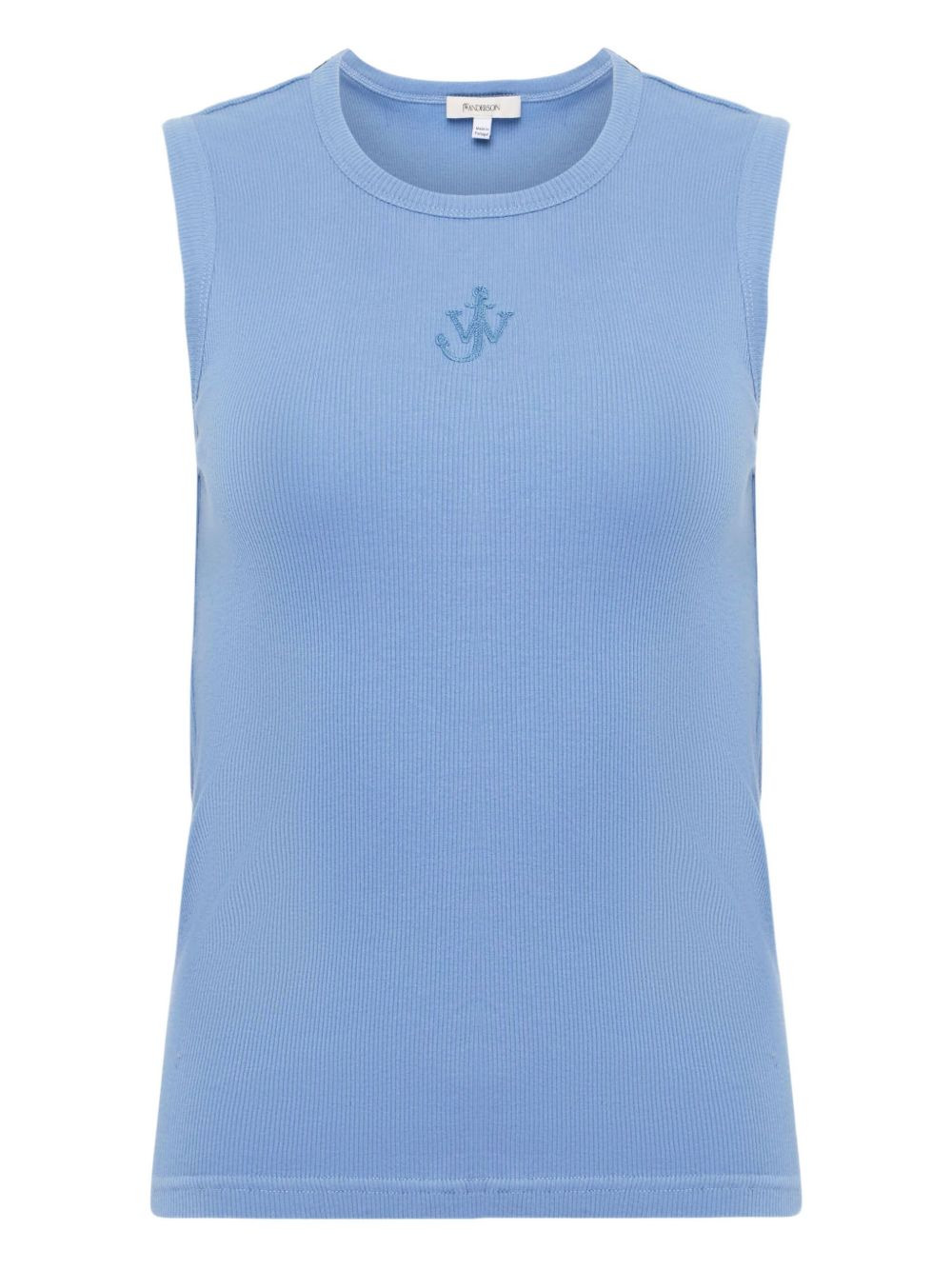 logo-embroidered tank top - 1