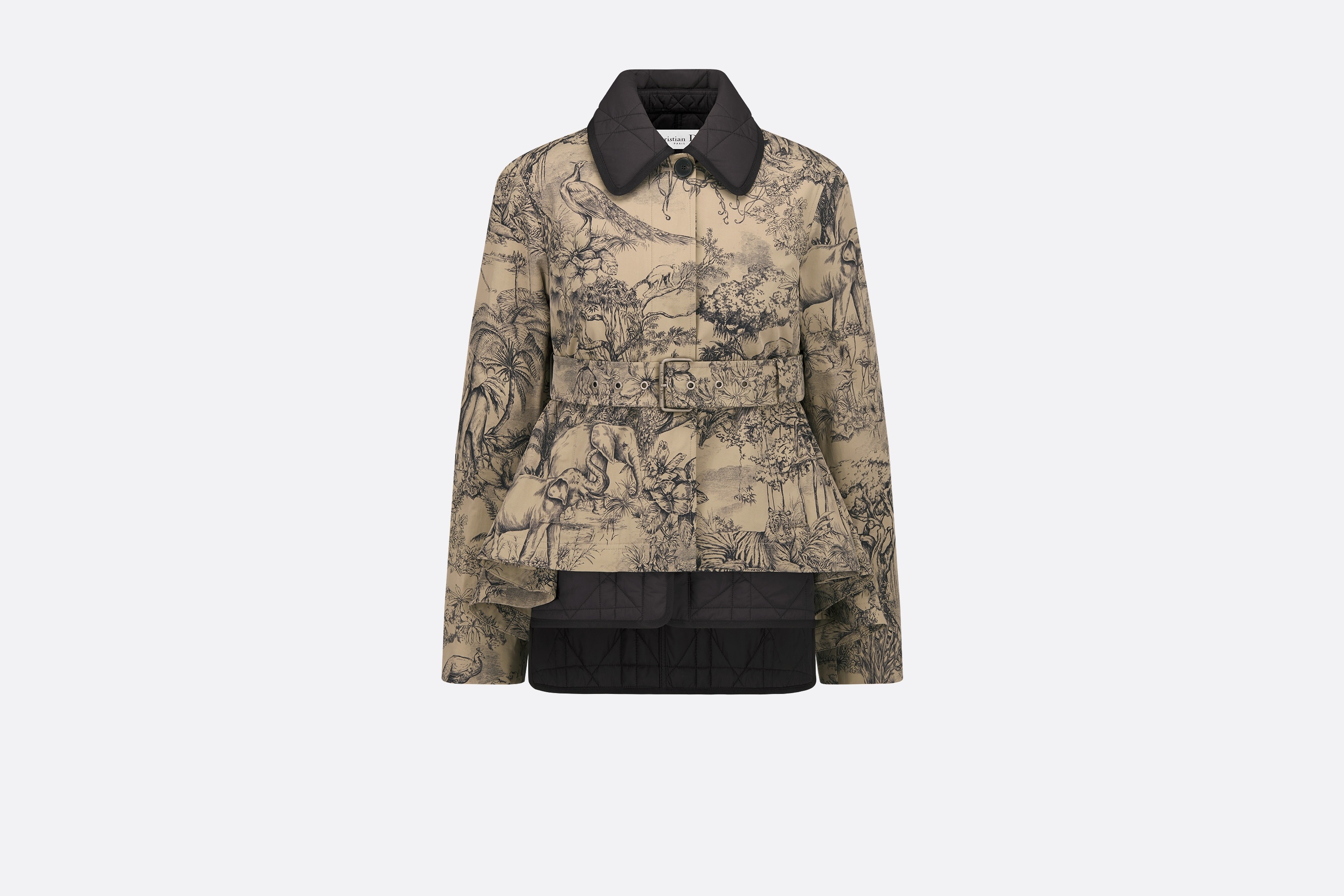 2-in-1 Belted Peacoat - 1