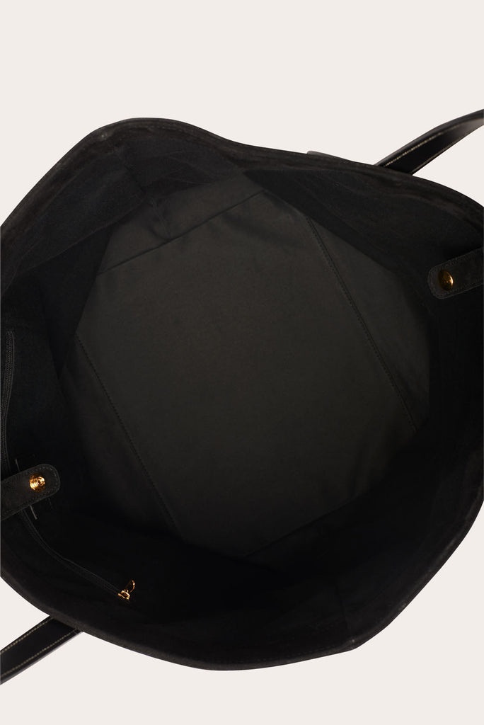SPROUT TOTE BLACK SUEDE - 6
