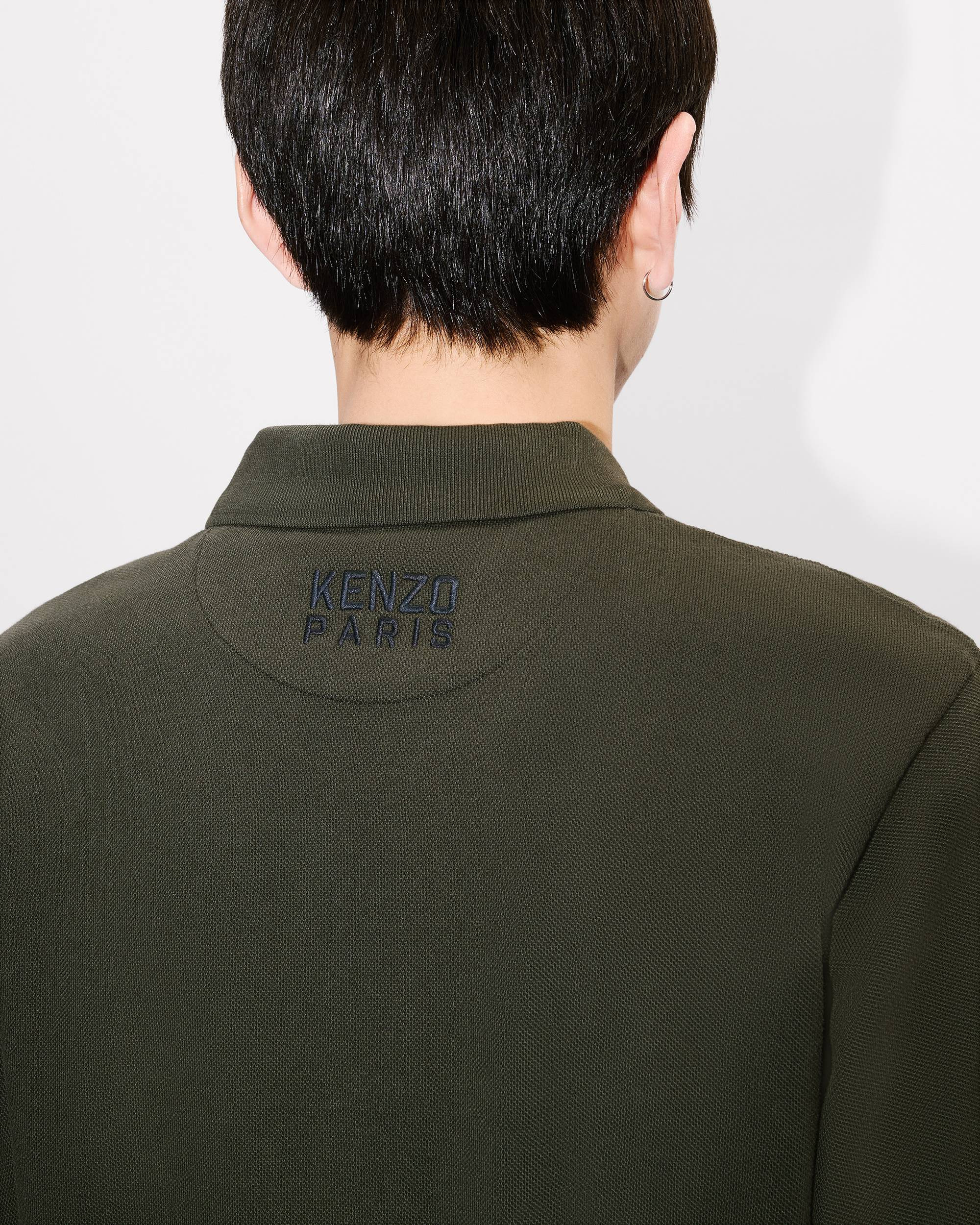 'KENZO Happy Tiger' embroidered slim polo in cotton - 7