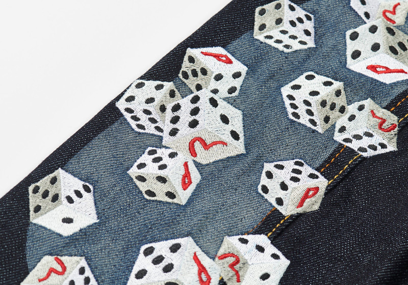 PALACE EVISU DICE DENIM JACKET RAW 3