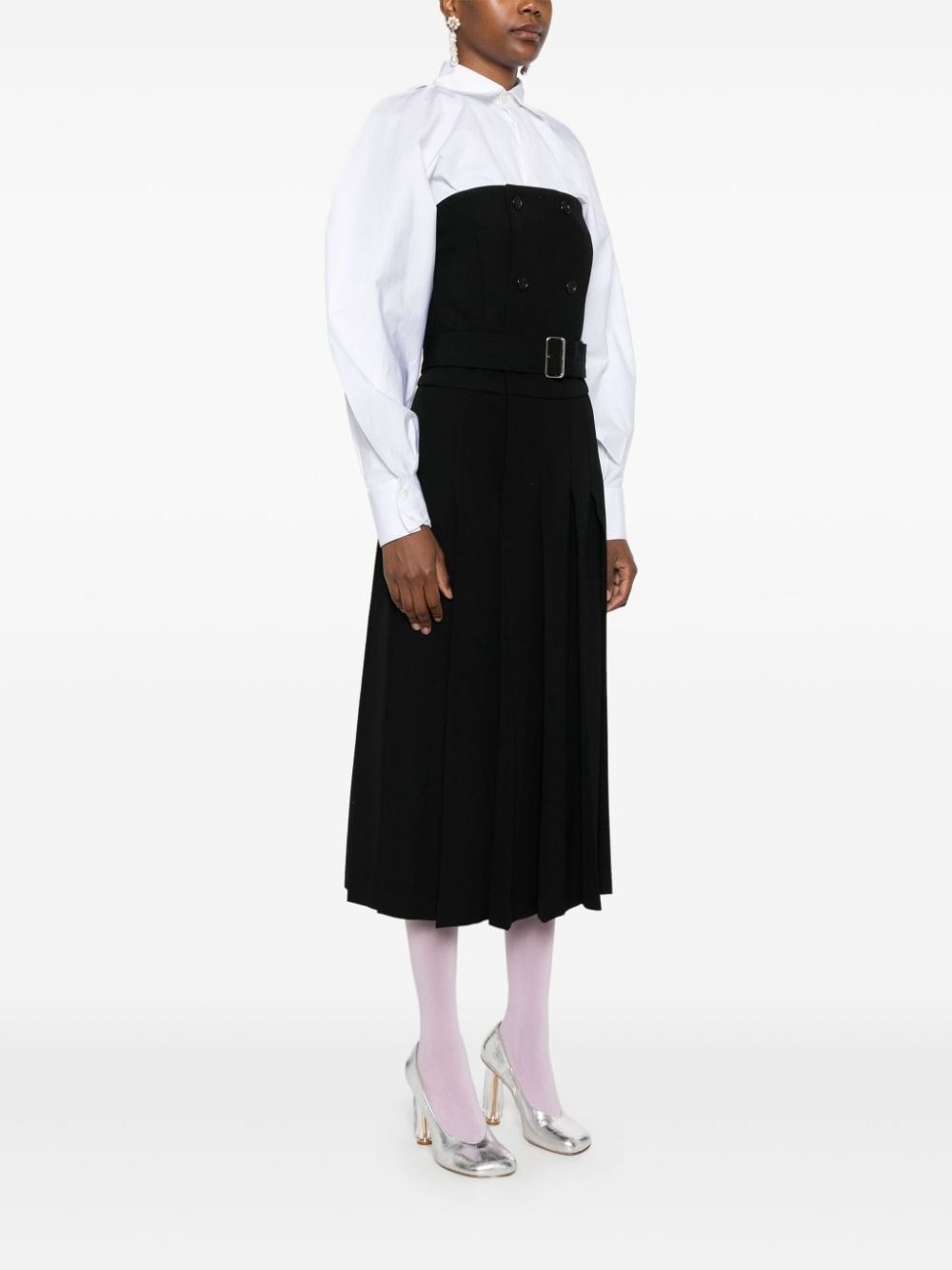 pleated midi dress - 3