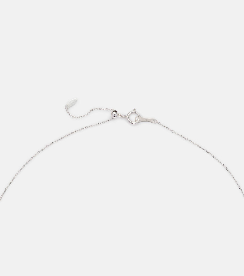 Floating 18kt white gold necklace with diamonds 6