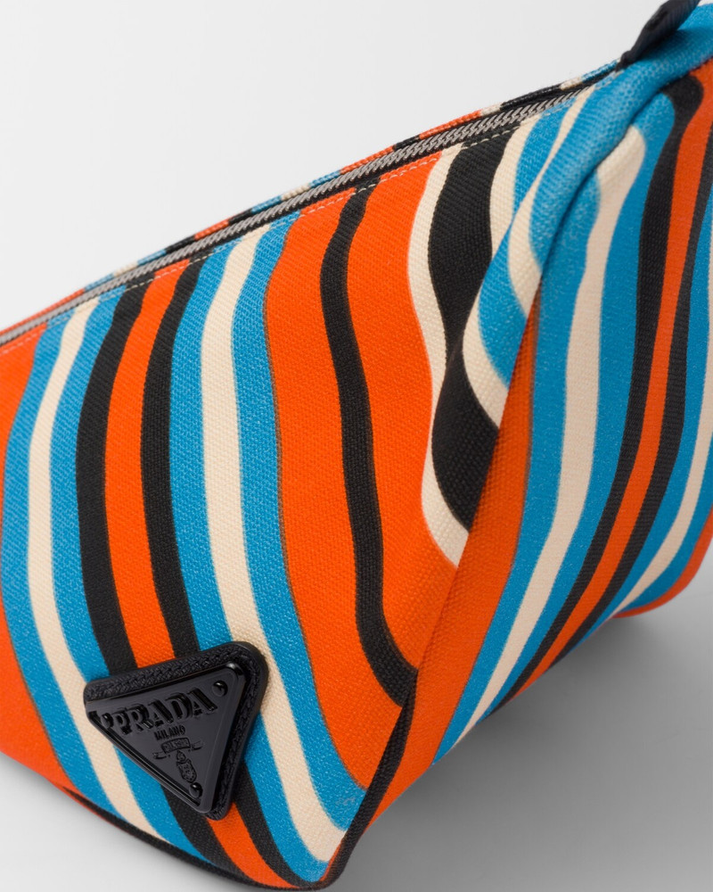 Printed canvas Prada Triangle pouch 5