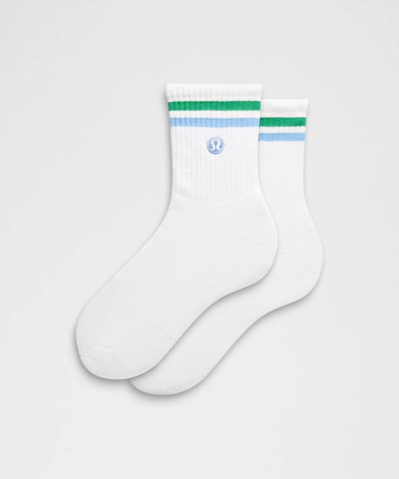Unisex Daily Essential Quarter Socks *Stripe 1
