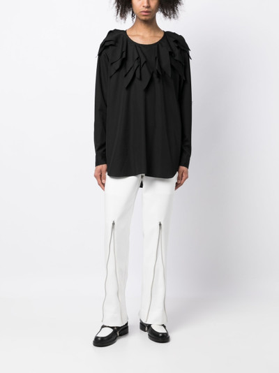 Comme des Garçons Homme Plus decorative zip-detailing low-rise trousers outlook
