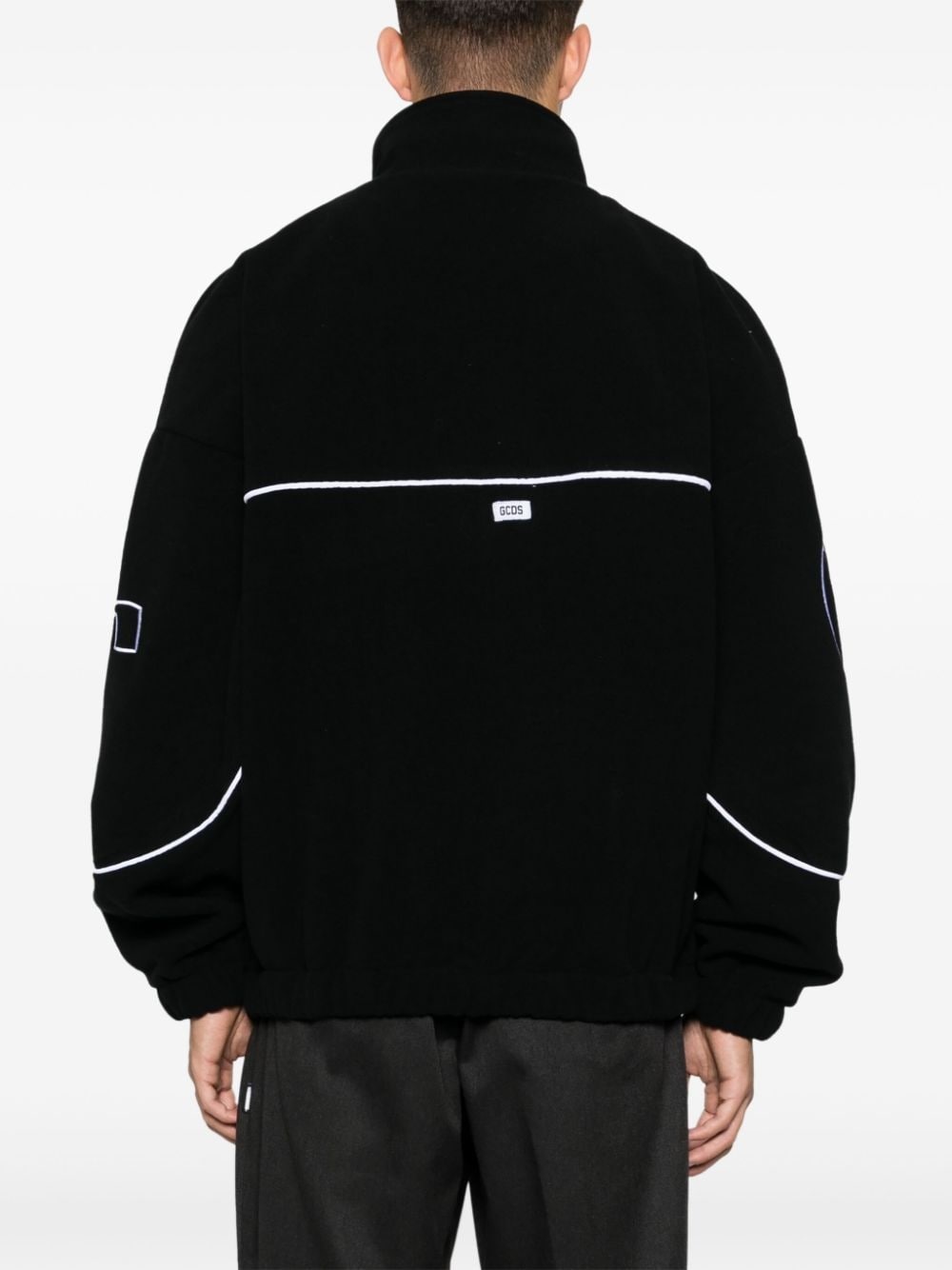 embroidered-logo jacket - 4