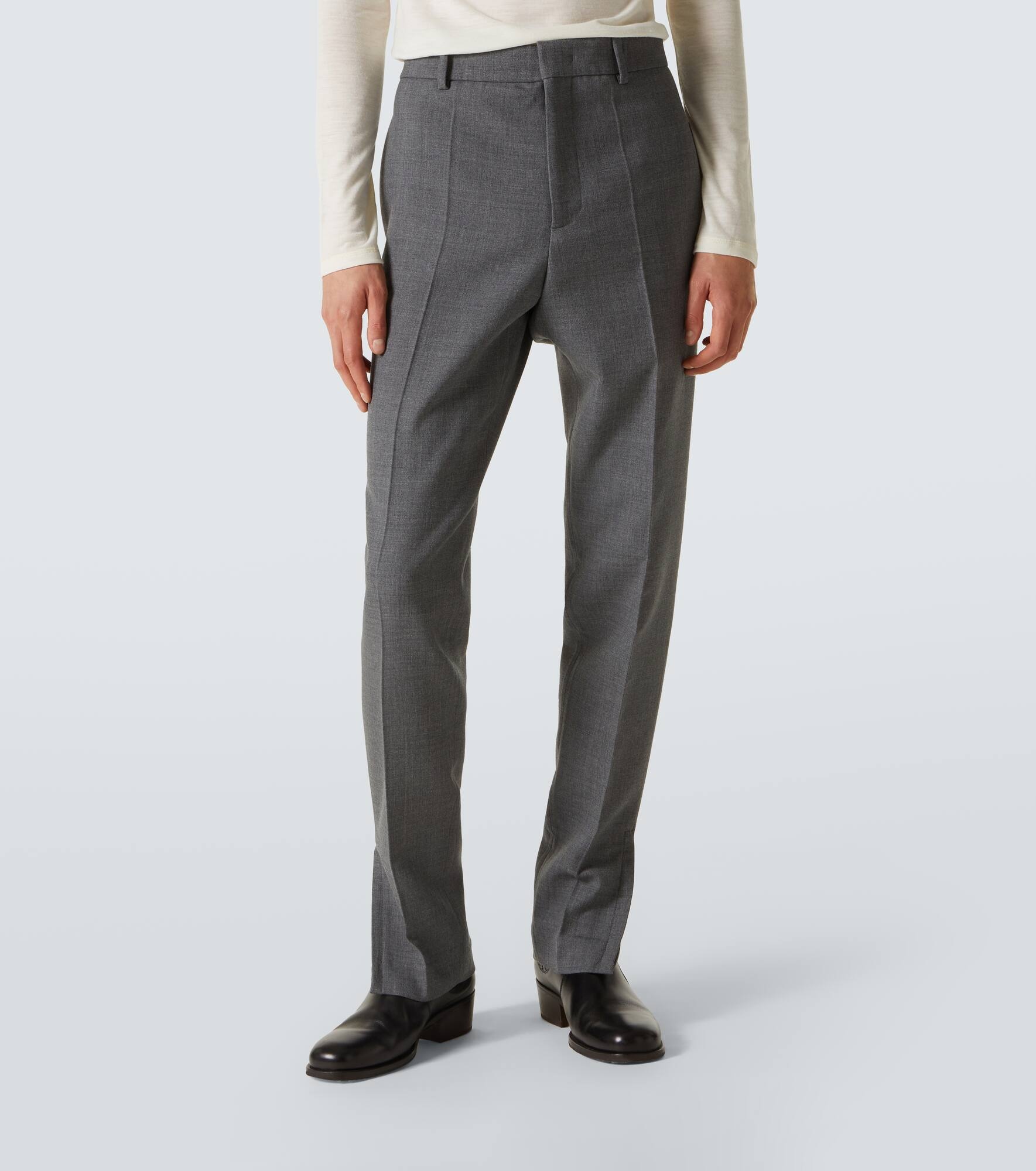 Virgin wool tapered pants - 3