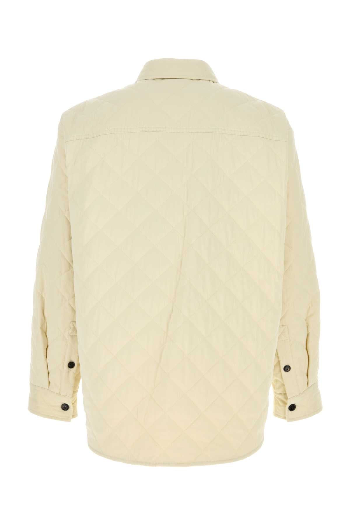 Bottega Veneta Men Ivory Tech Cotton Jacket - 2