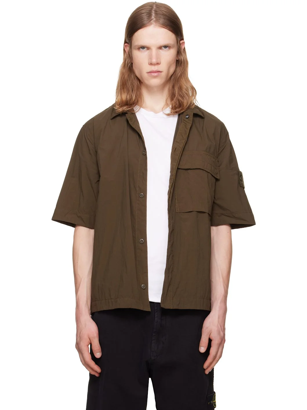 Khaki 1200019 Nylon Smerigliato S.I. Ghost Shirt - 1