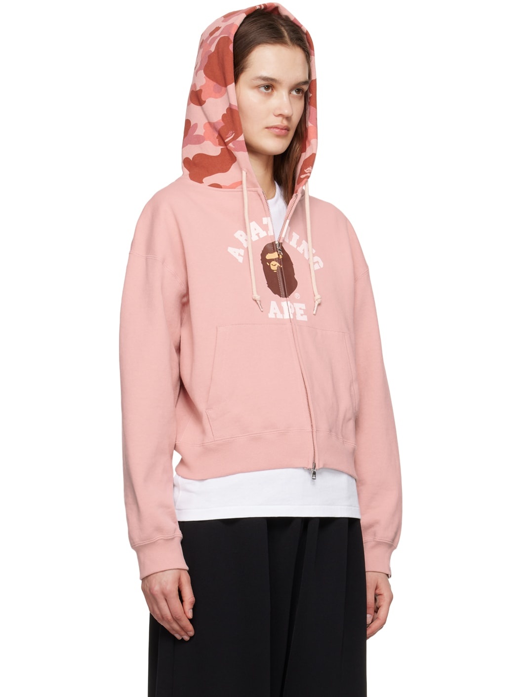 Pink 1st Camo College Hoodie - 2