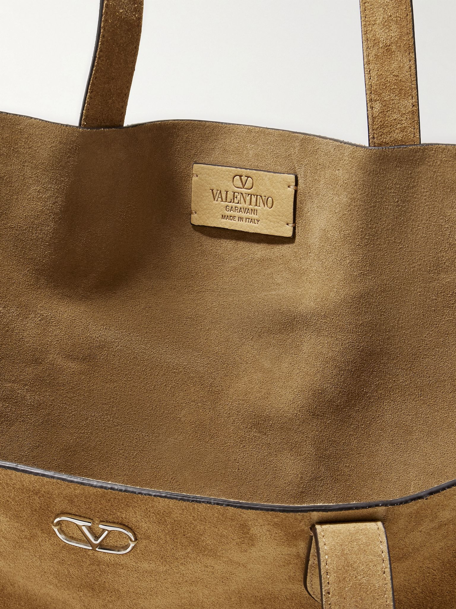 Nellcôte Large Embellished Suede Tote Bag Brown - 5