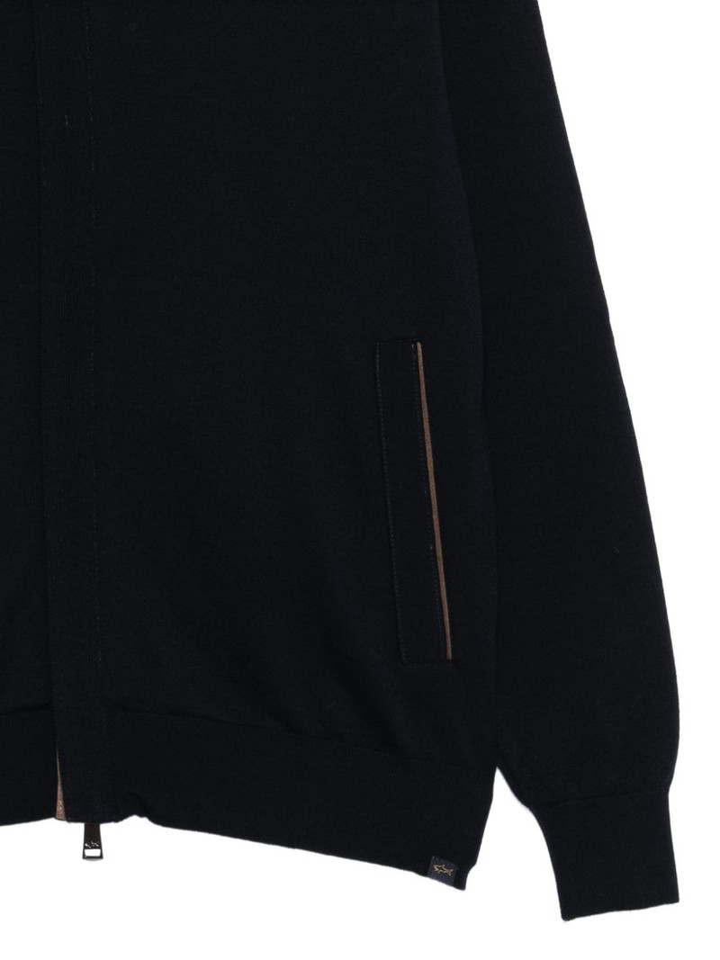 zip-up virgin wool cardigan 3