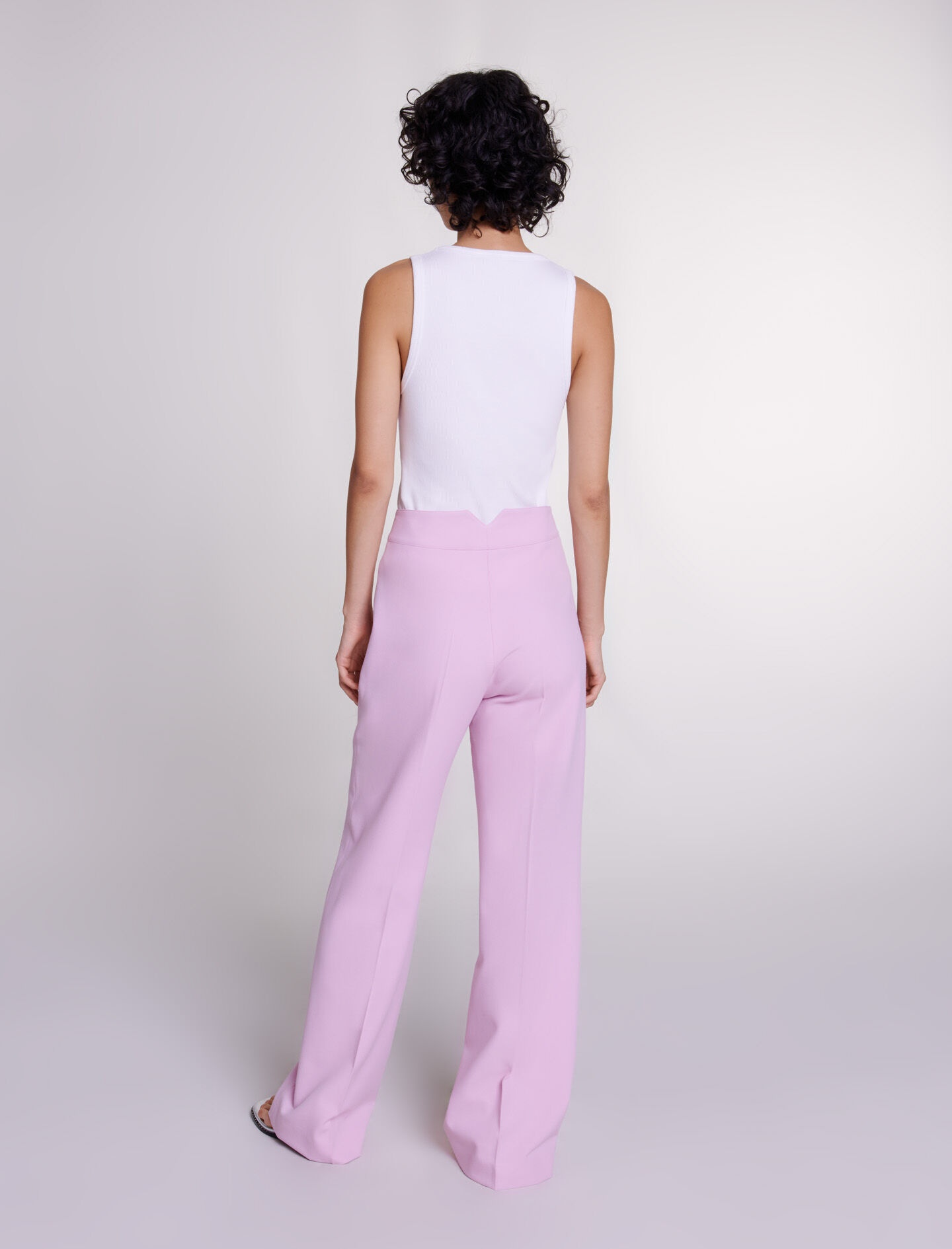 Wide-leg suit trousers - 5