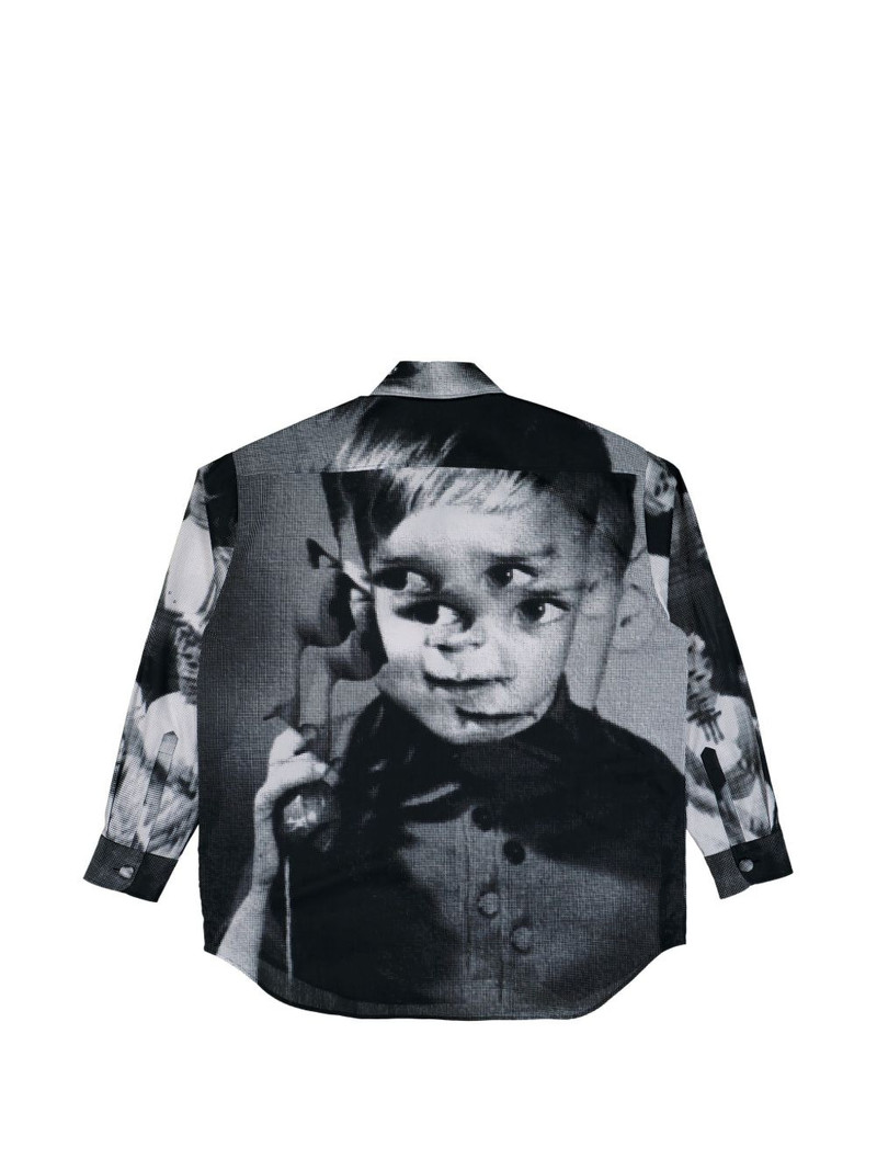 Walter Van Beirendonck print button shirt outlook
