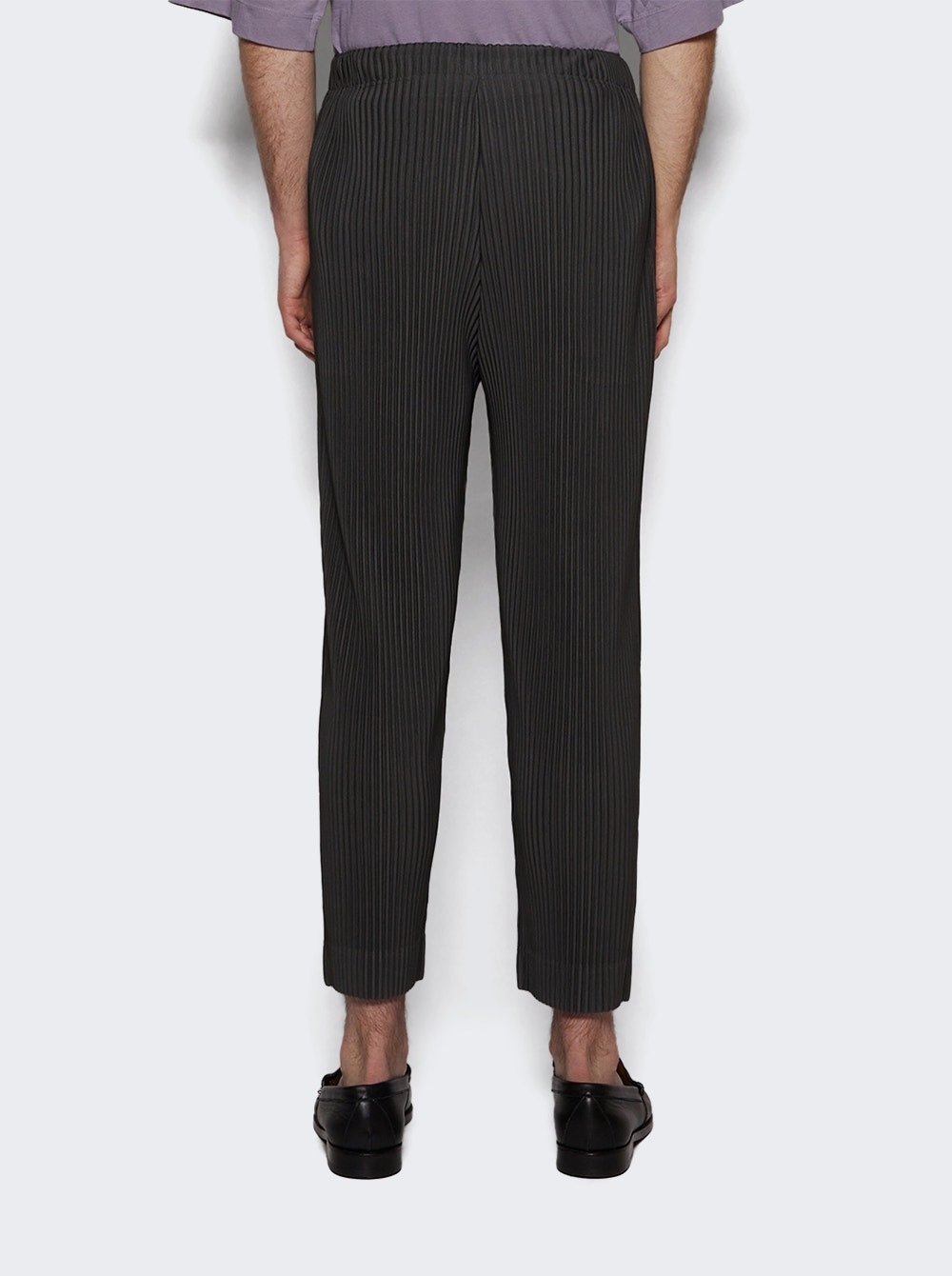 Pleated Pants Charcoal Grey - 4