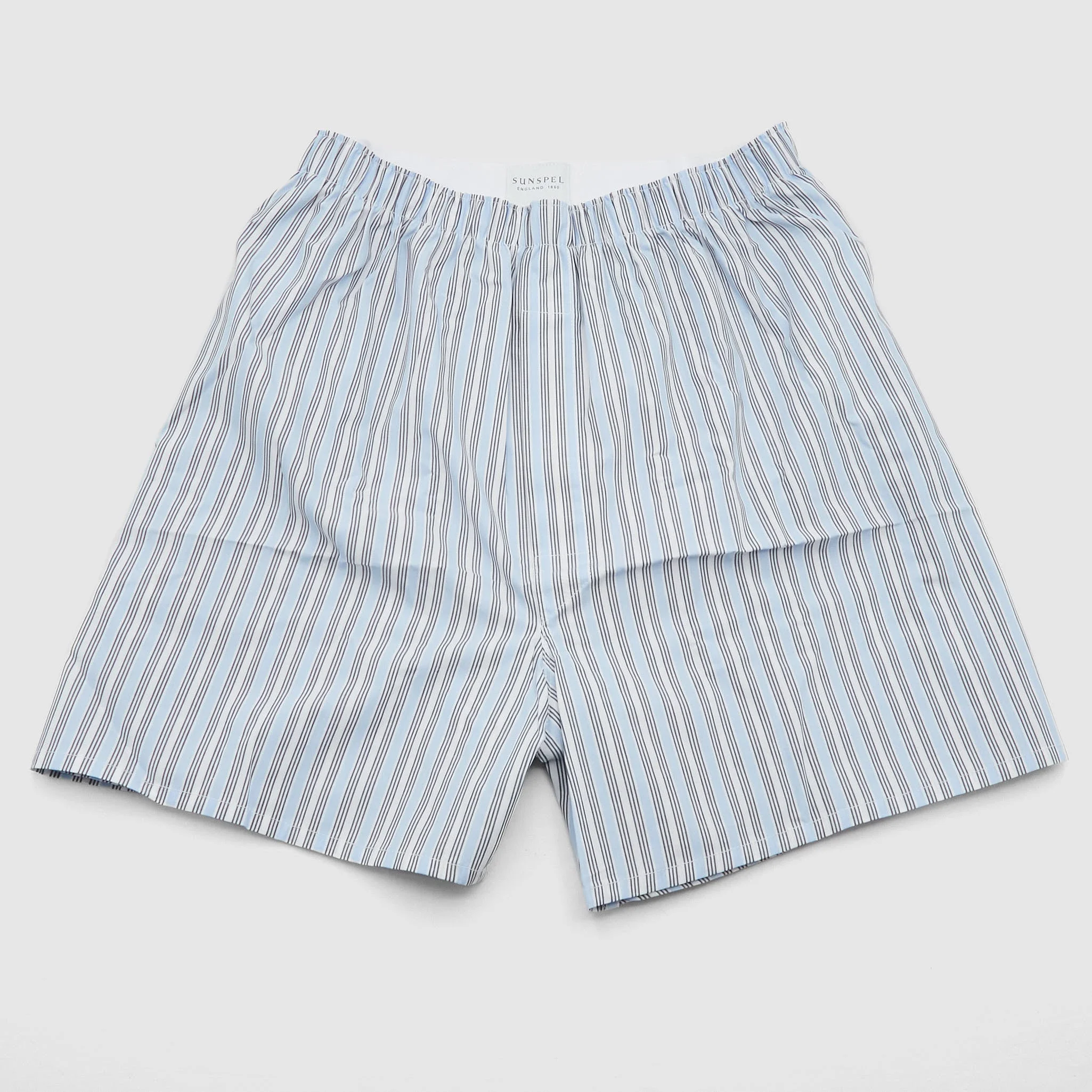 Sunspel Classic Blue Mix Stripe Boxers - 1