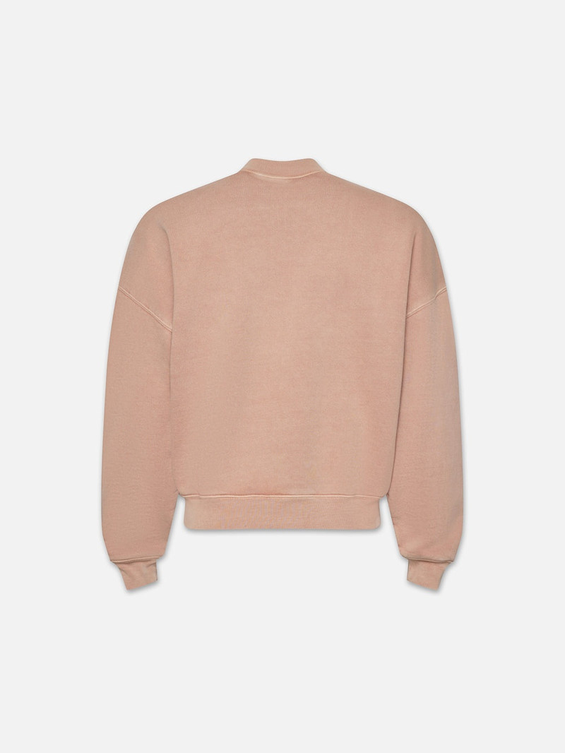 FRAME Classic Crew Sweatshirt in Blush outlook