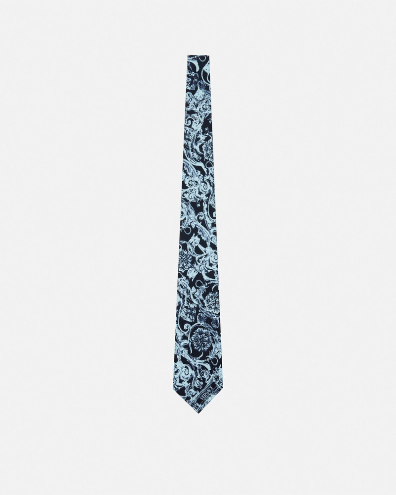 Barocco Stencil Silk Tie 1