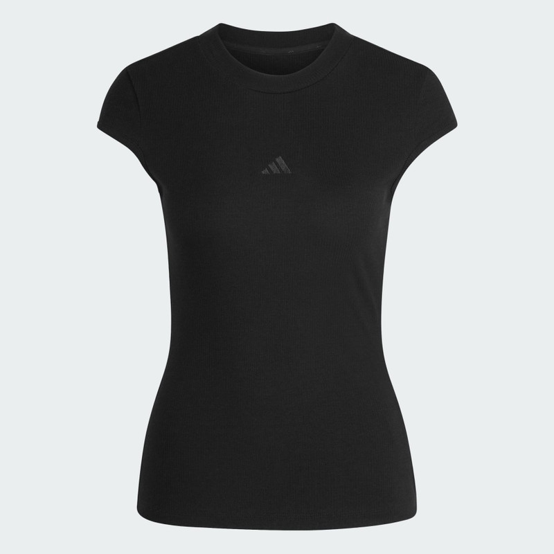 Seasonal Essentials Rib Cap-Sleeve Tee 1