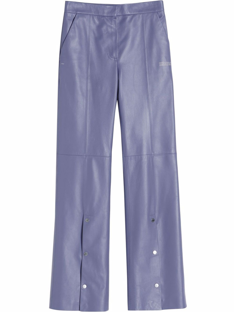 snap split flared trousers 1