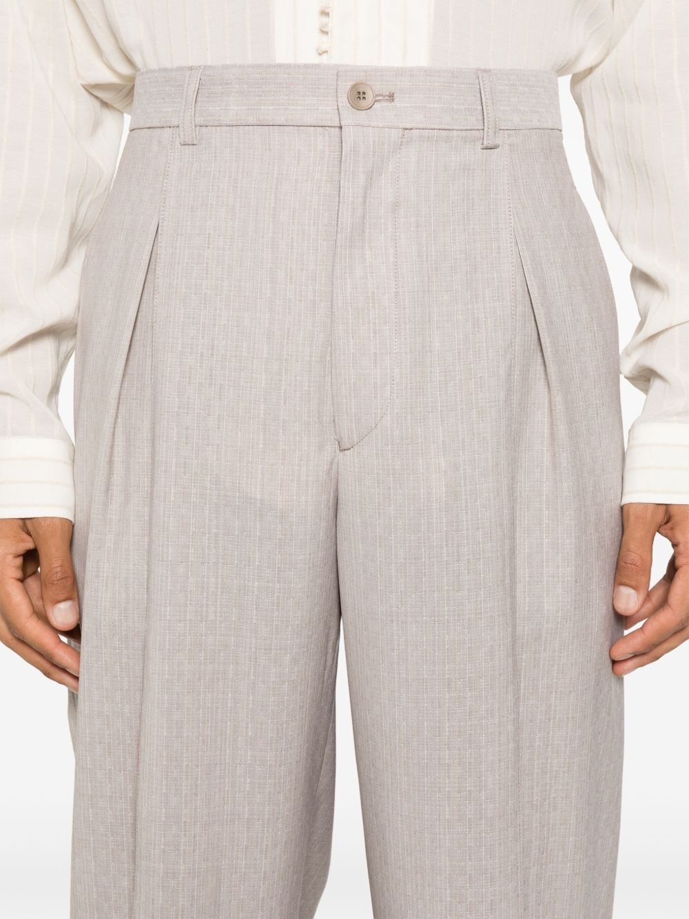 virgin wool single-breasted suit - 5