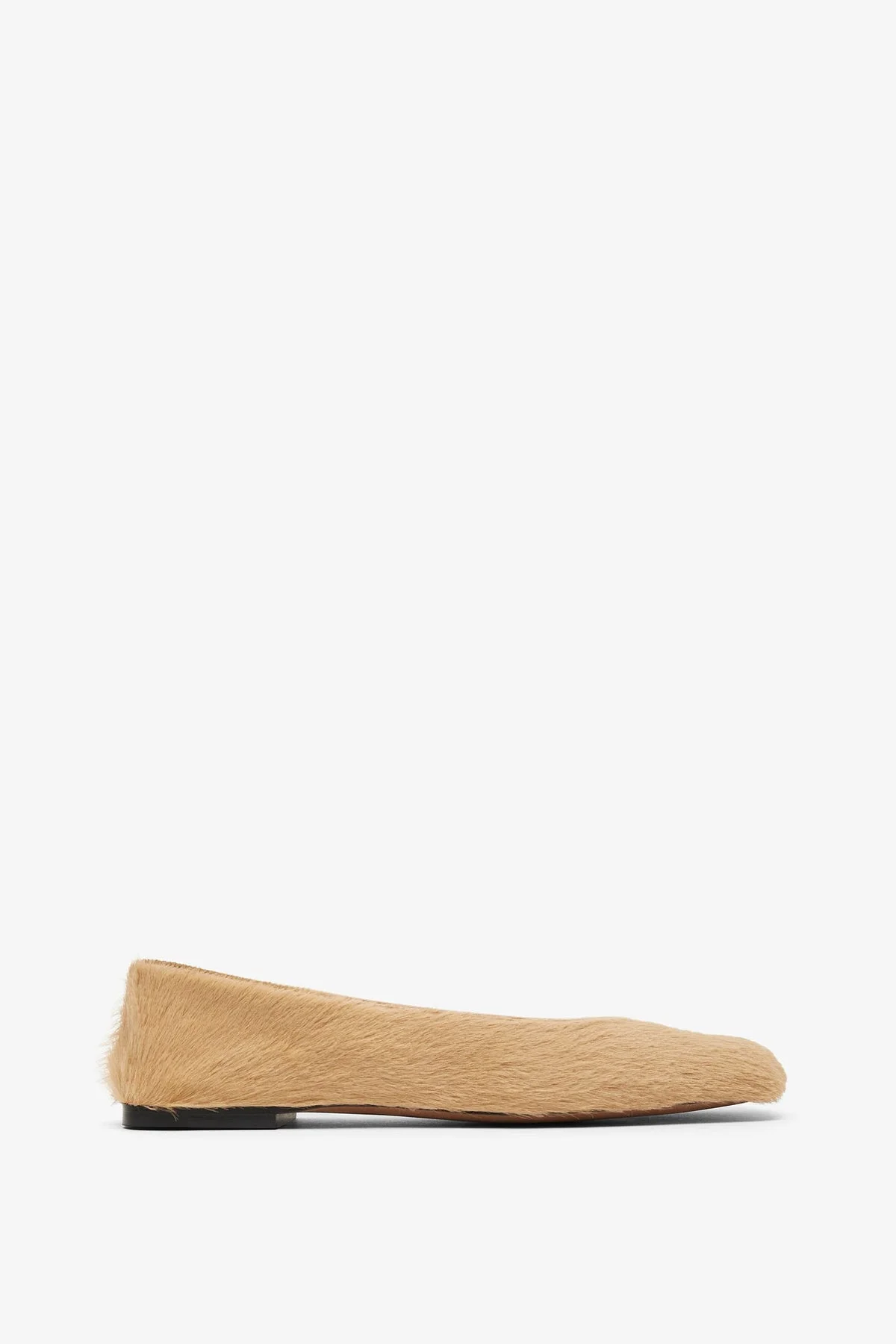 Square beige ballet flats - 1