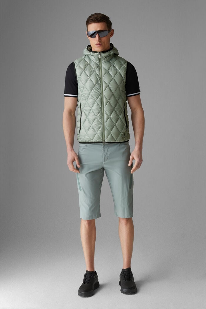 Ares Lightweight down waistcoat in Eucalyptus Green - 4