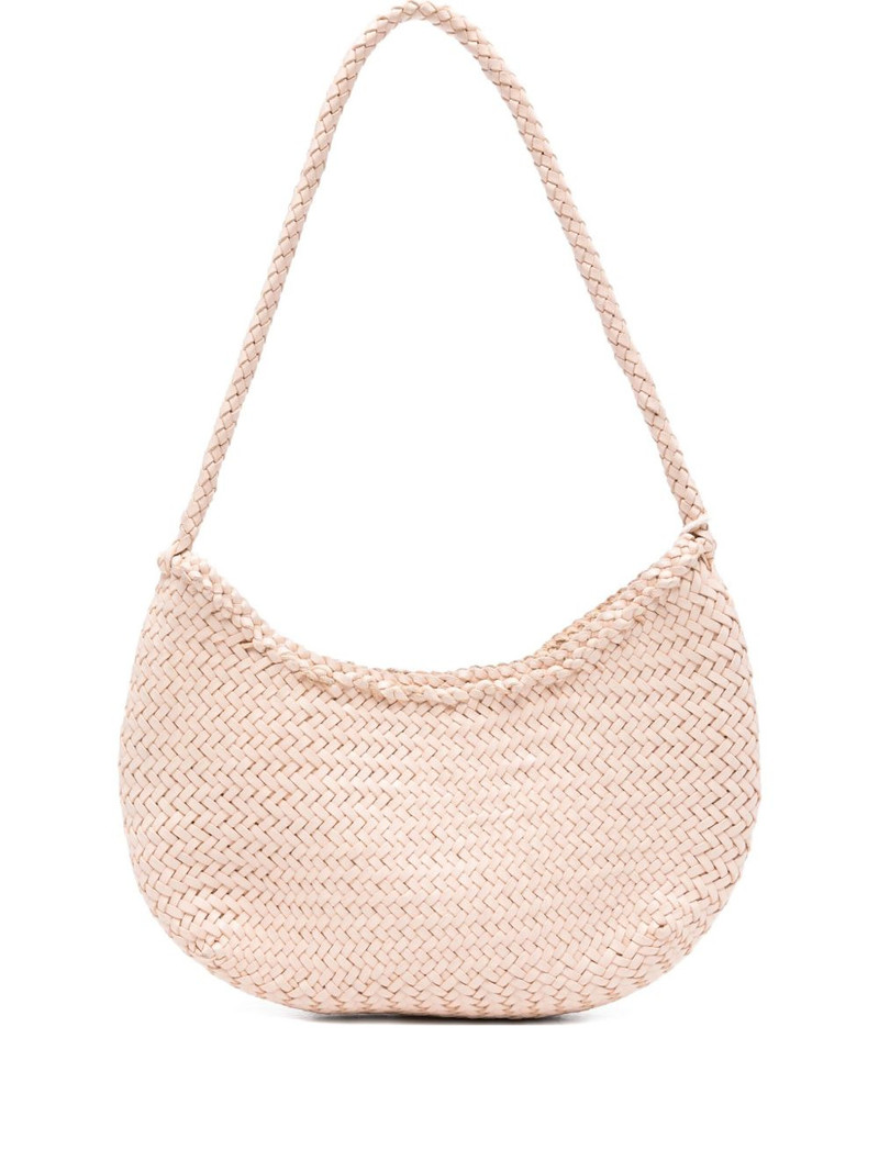 braided leather shoulder bag 1