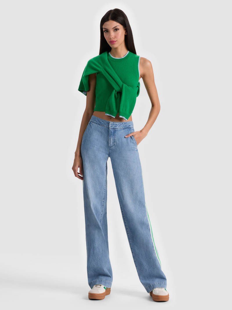 ARACELI TWO TONE CASHMERE TANK 6