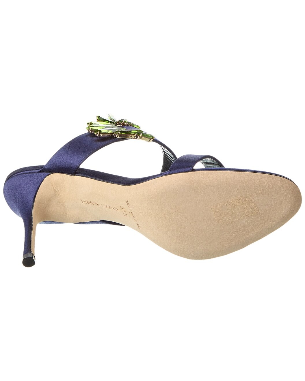 Manolo Blahnik Chivela 90 Satin Sandal - 4