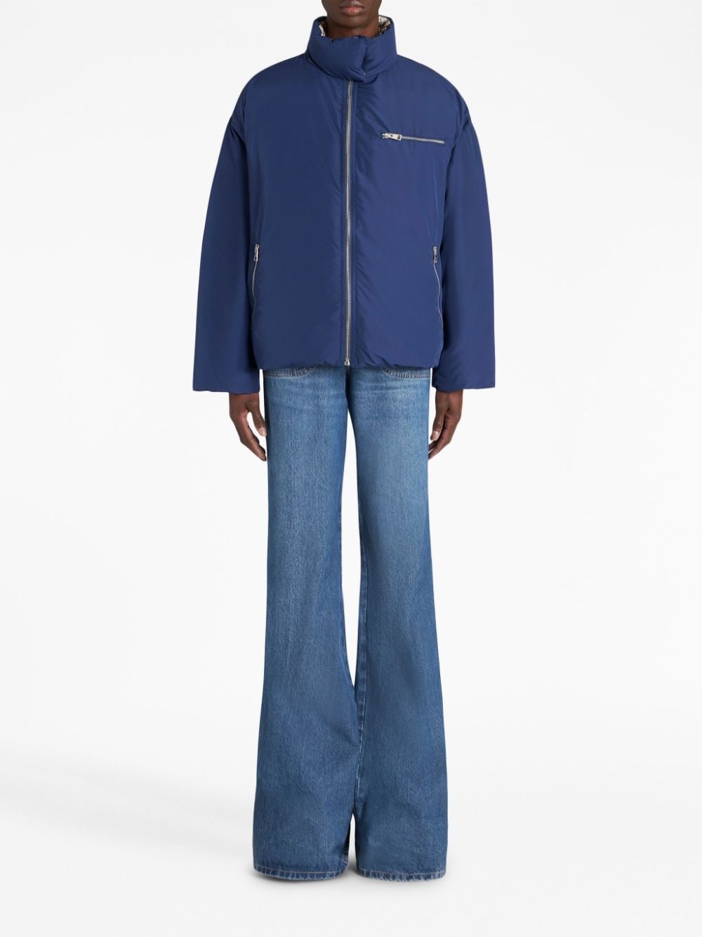 Pegaso-motif quilted jacket - 2