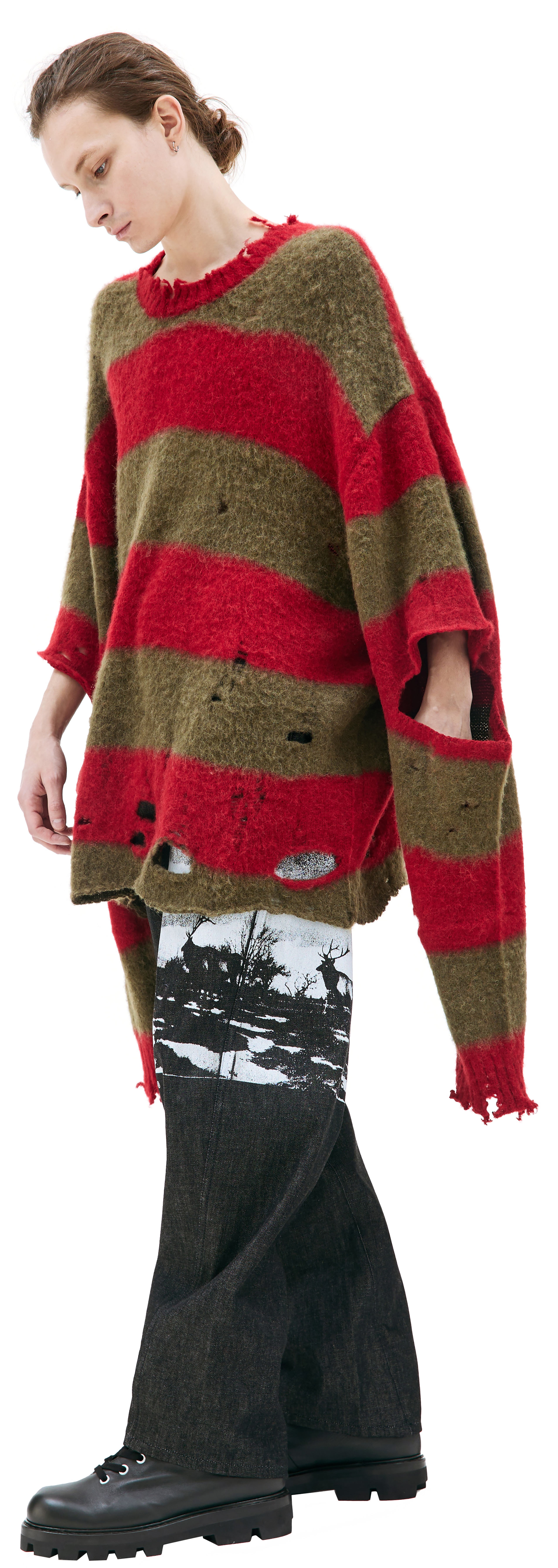トップス doublet STRIPE OVERSIZED PULLOVER 23AW doublet＞STRIPE OVERSIZE PULLOVER | MAKES ONLINE STORE