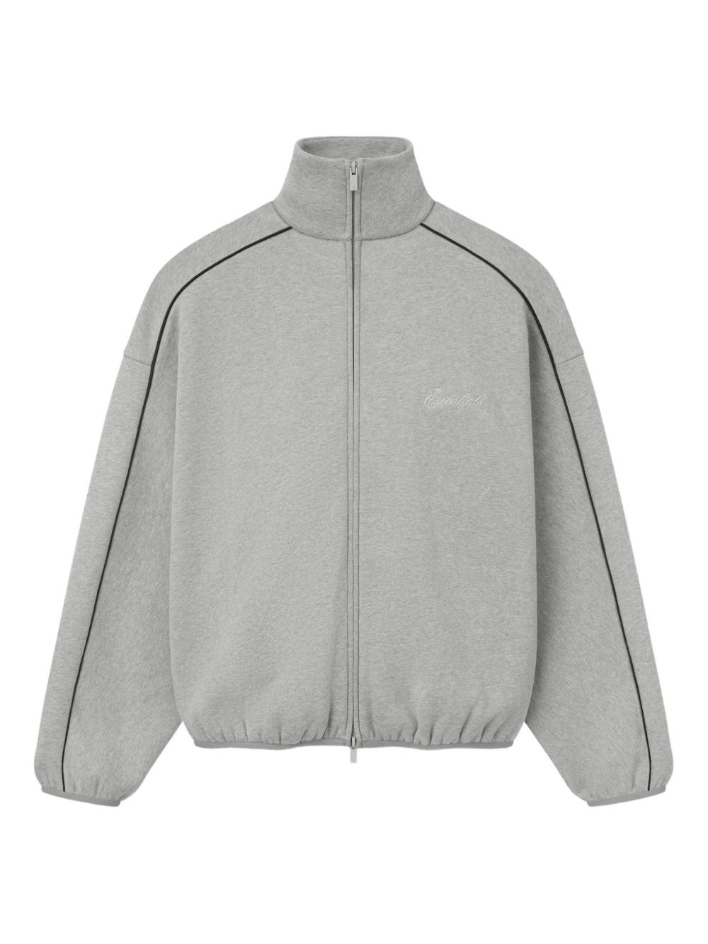 logo-embroidered zip-up track jacket - 1