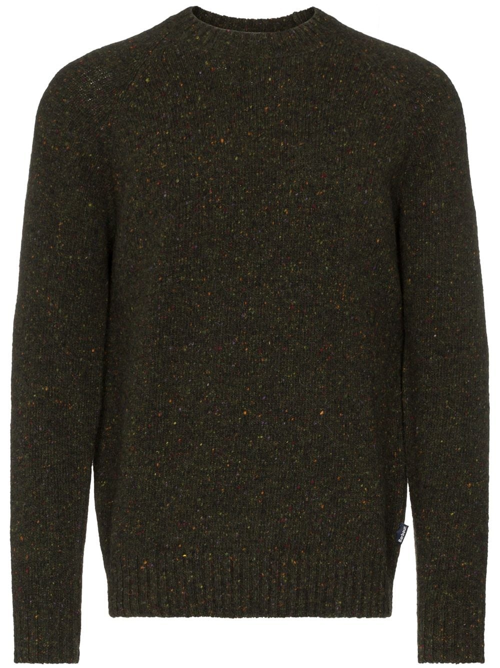 speckled knit crew-neck jumper - 1