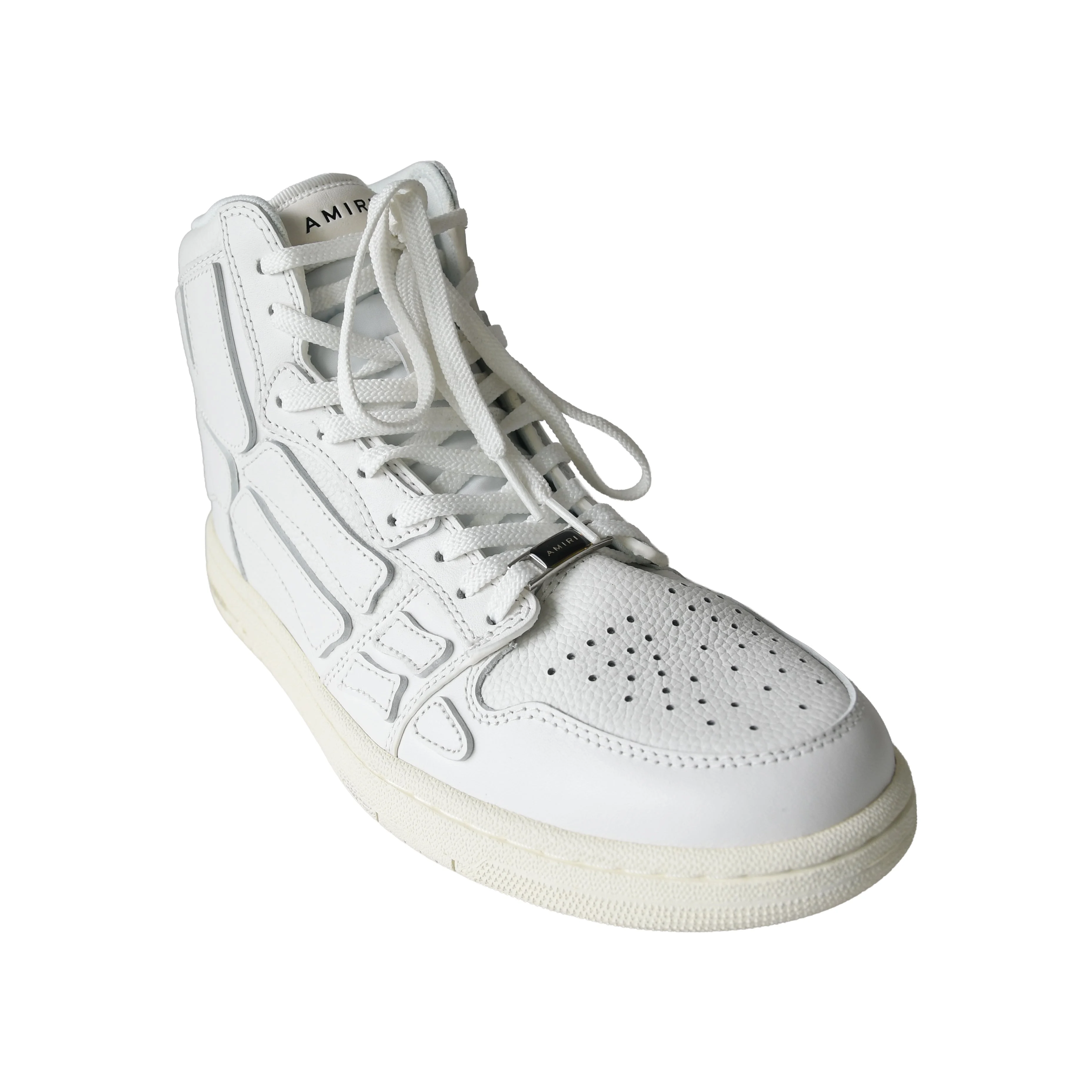 Amiri Skel Top Hi Leather Sneaker White - 1