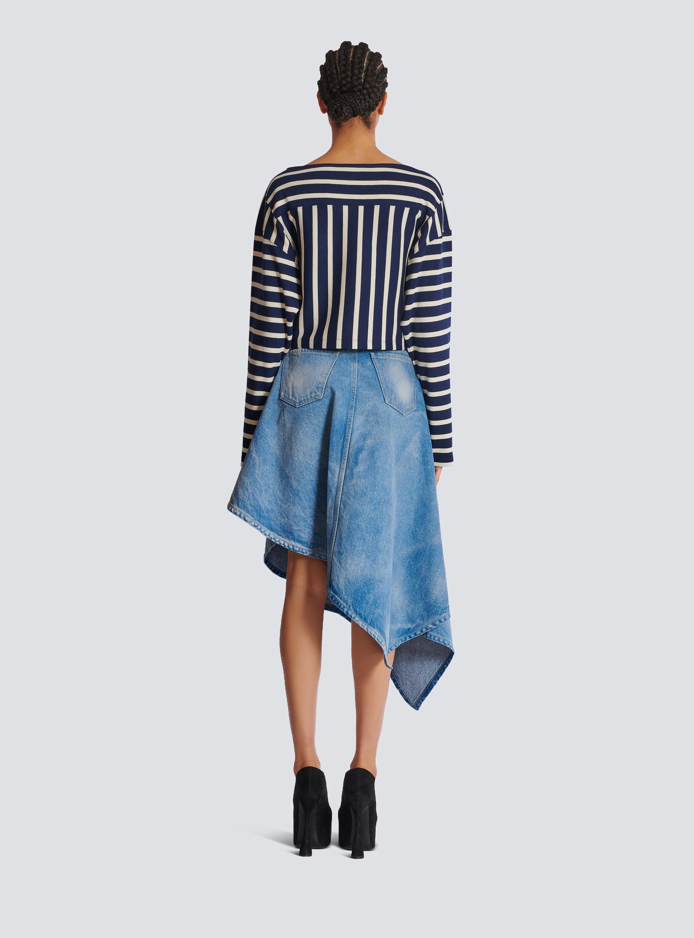 Striped Balmain Baseball top - 4