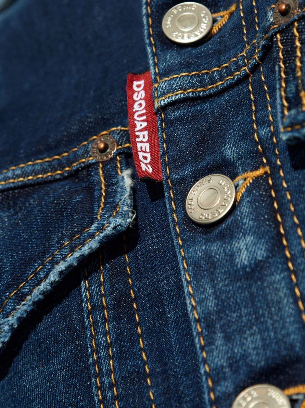 buttoned denim jacket - 5
