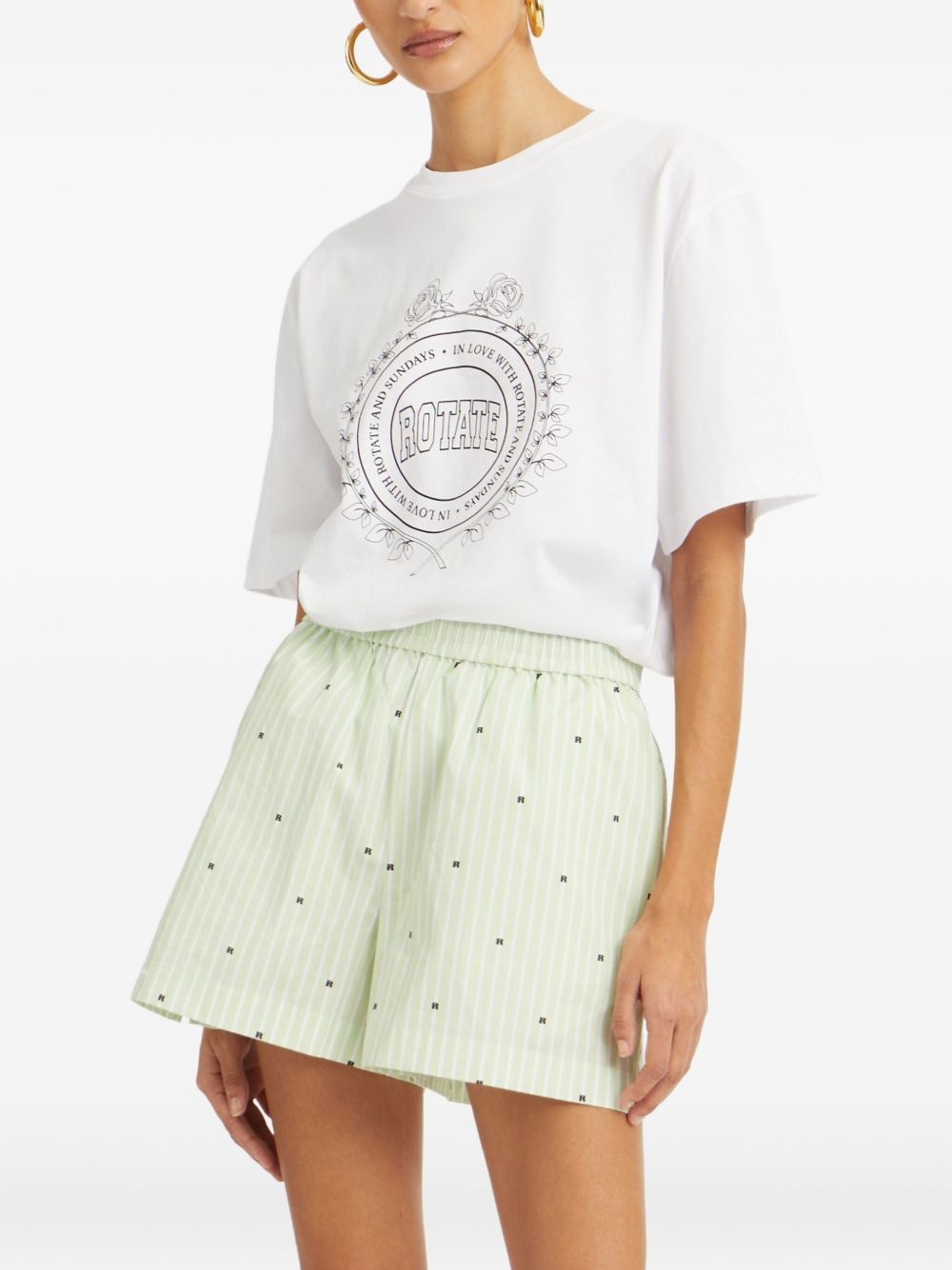 striped shorts - 4