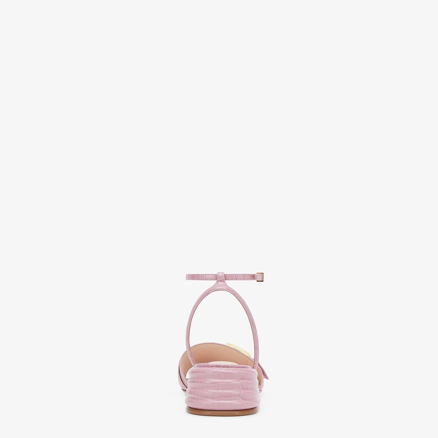 Pink leather Promenade Sandals - 3