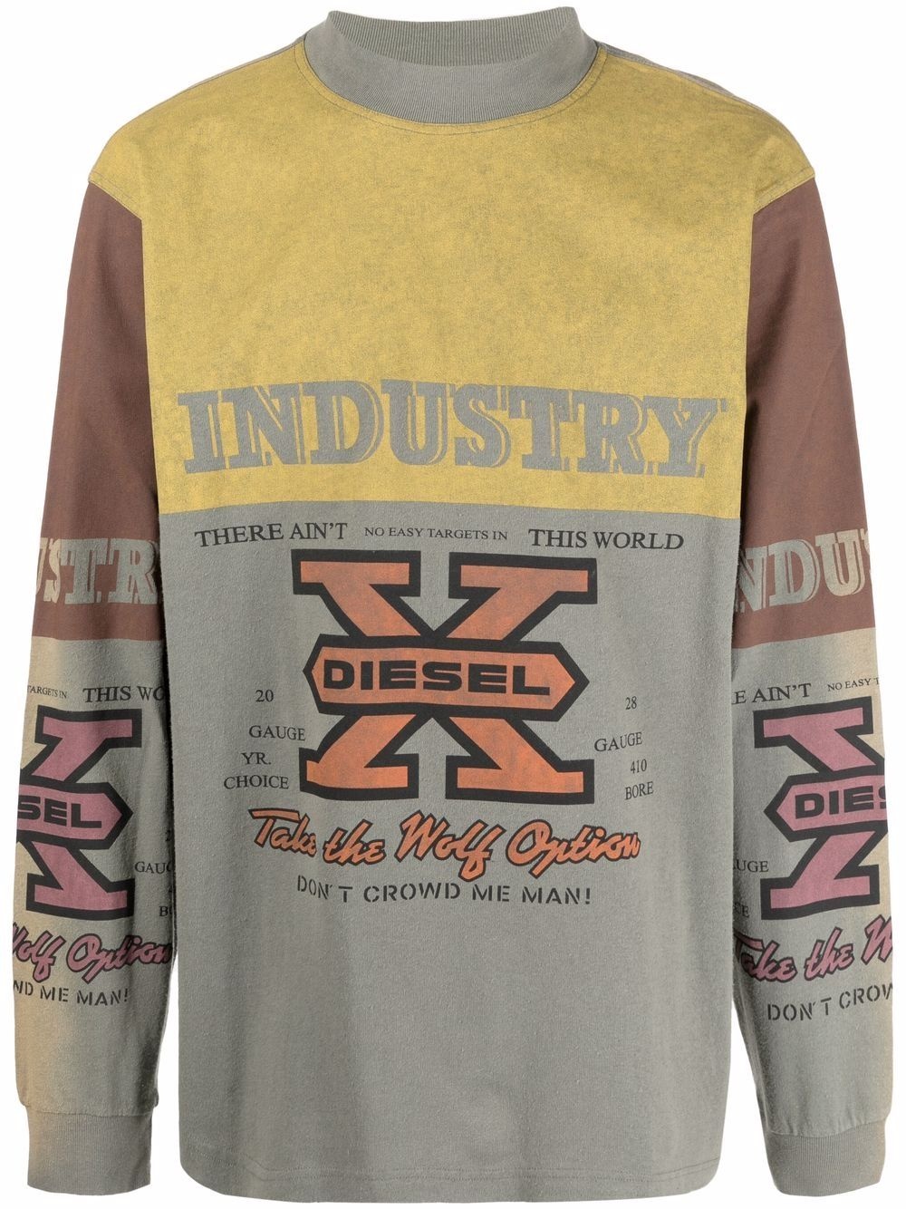 logo-print long-sleeve T-shirt - 1