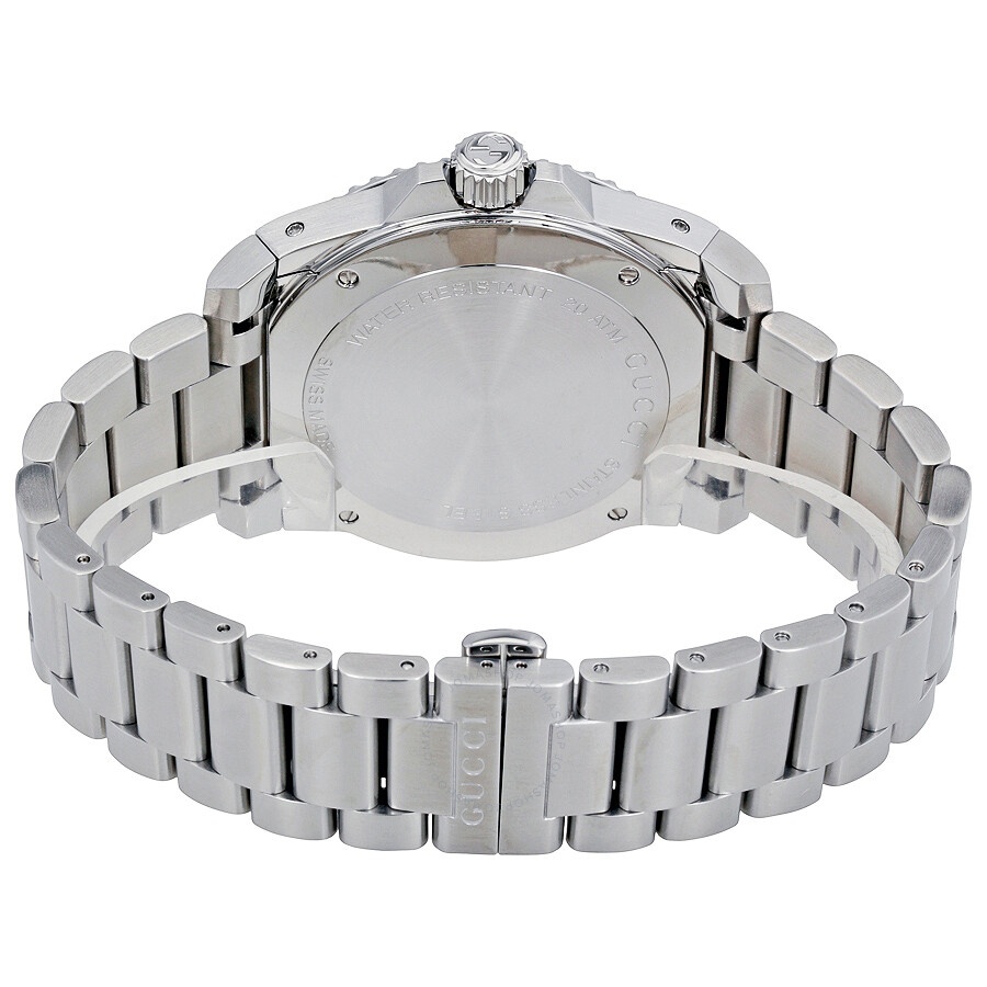 Gucci Dive XL Black Dial Stainless Steel Men's Watch YA136208 - 3