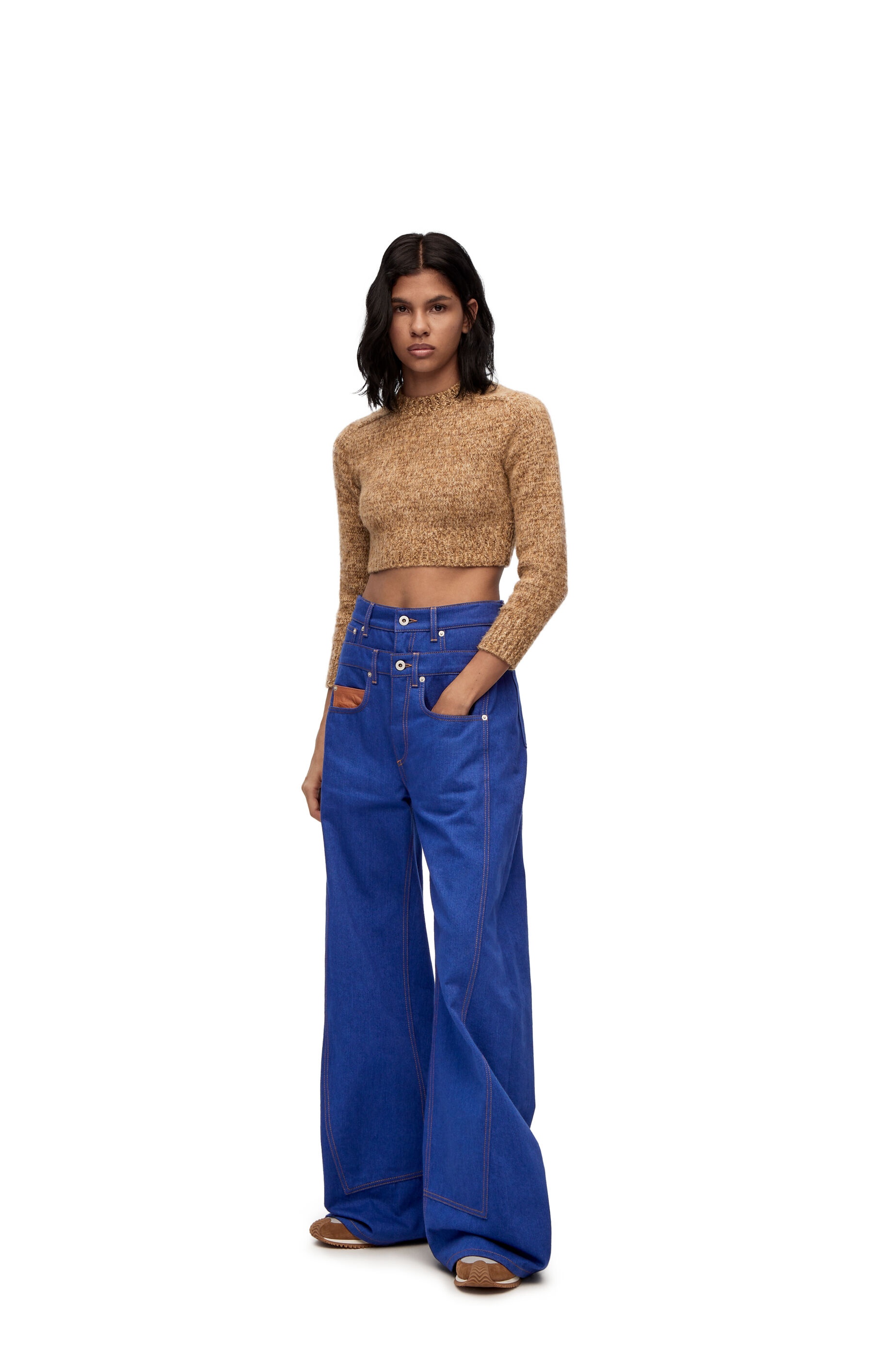 Trompe l'oeil jeans in denim - 2