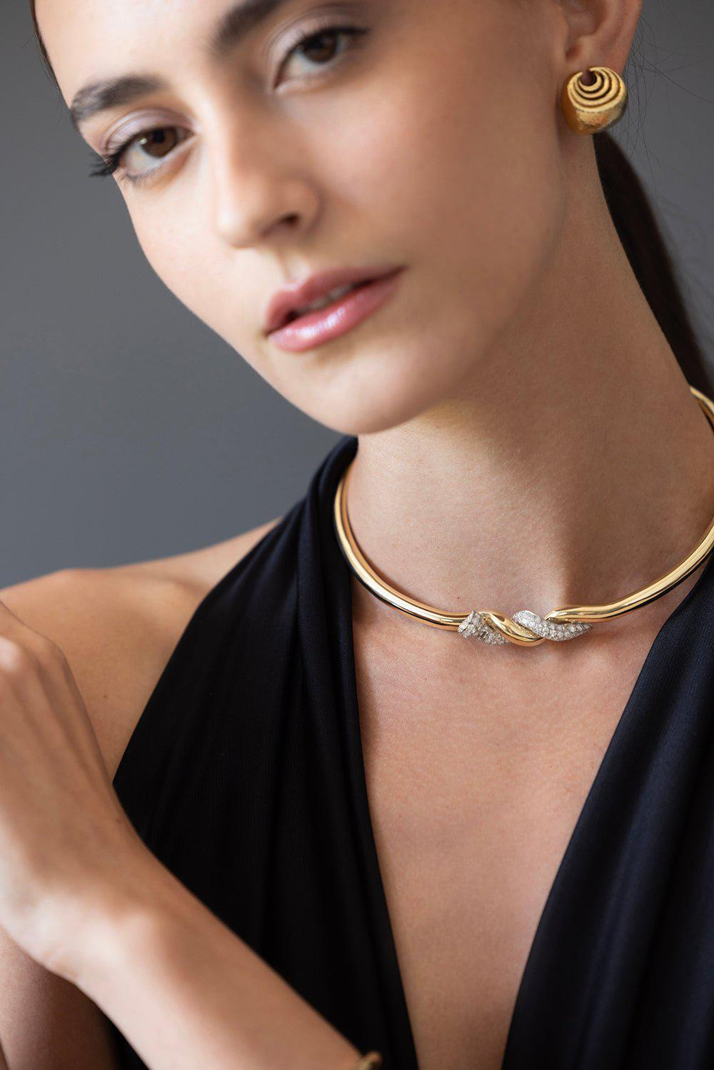 Diamond Two Tone Nail Collar - 3
