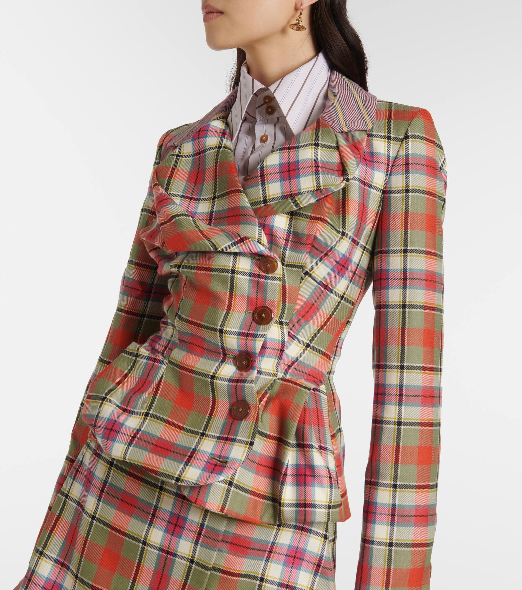 Drunken Tailored checked wool jacket - 5