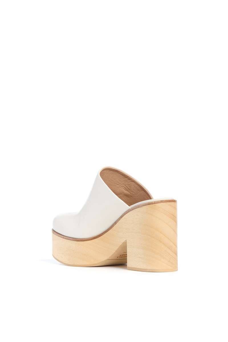 GABRIELA HEARST Blake Platform Mule in Ivory Leather outlook