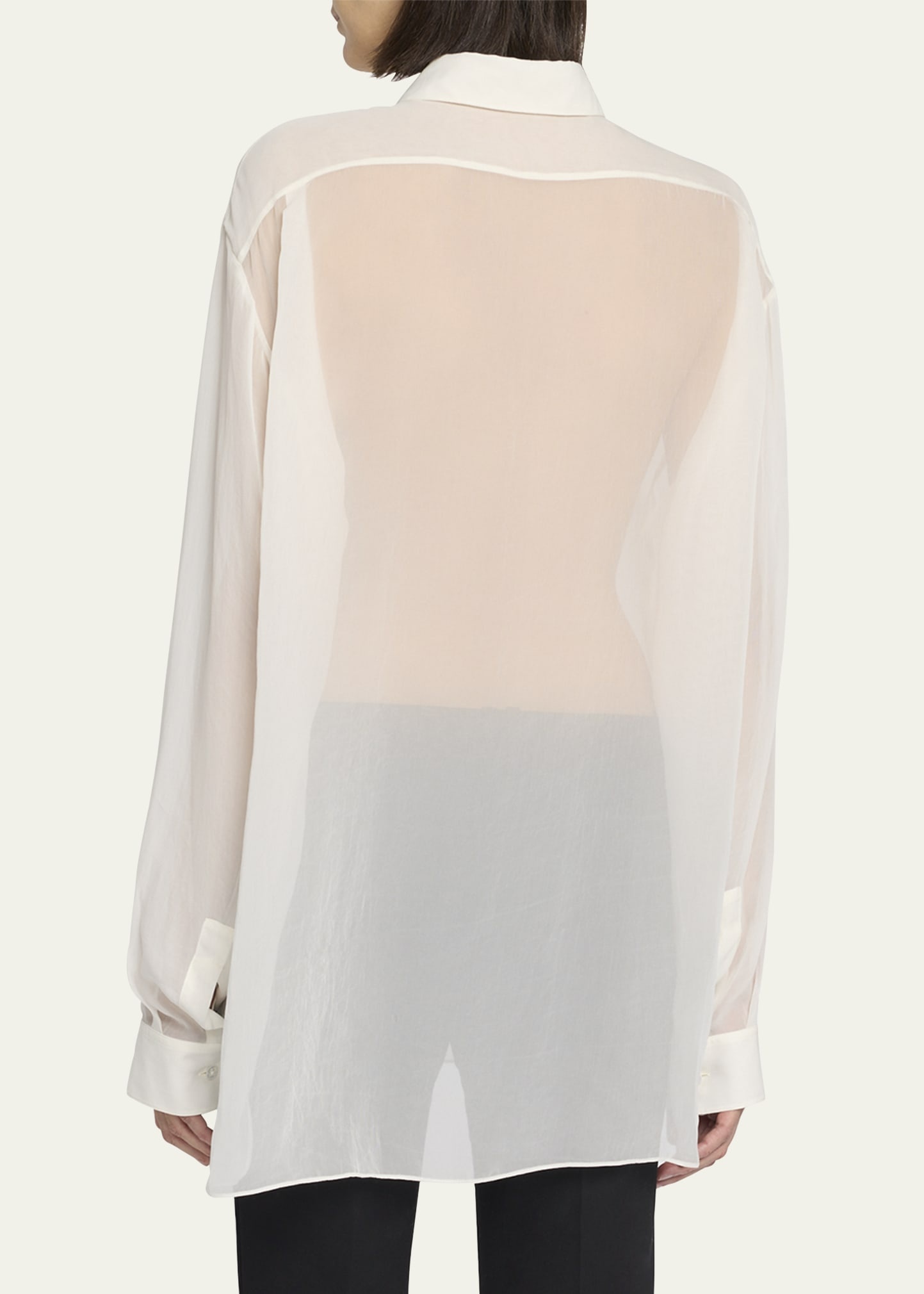 Nesson Sheer Oversized Shirt - 3
